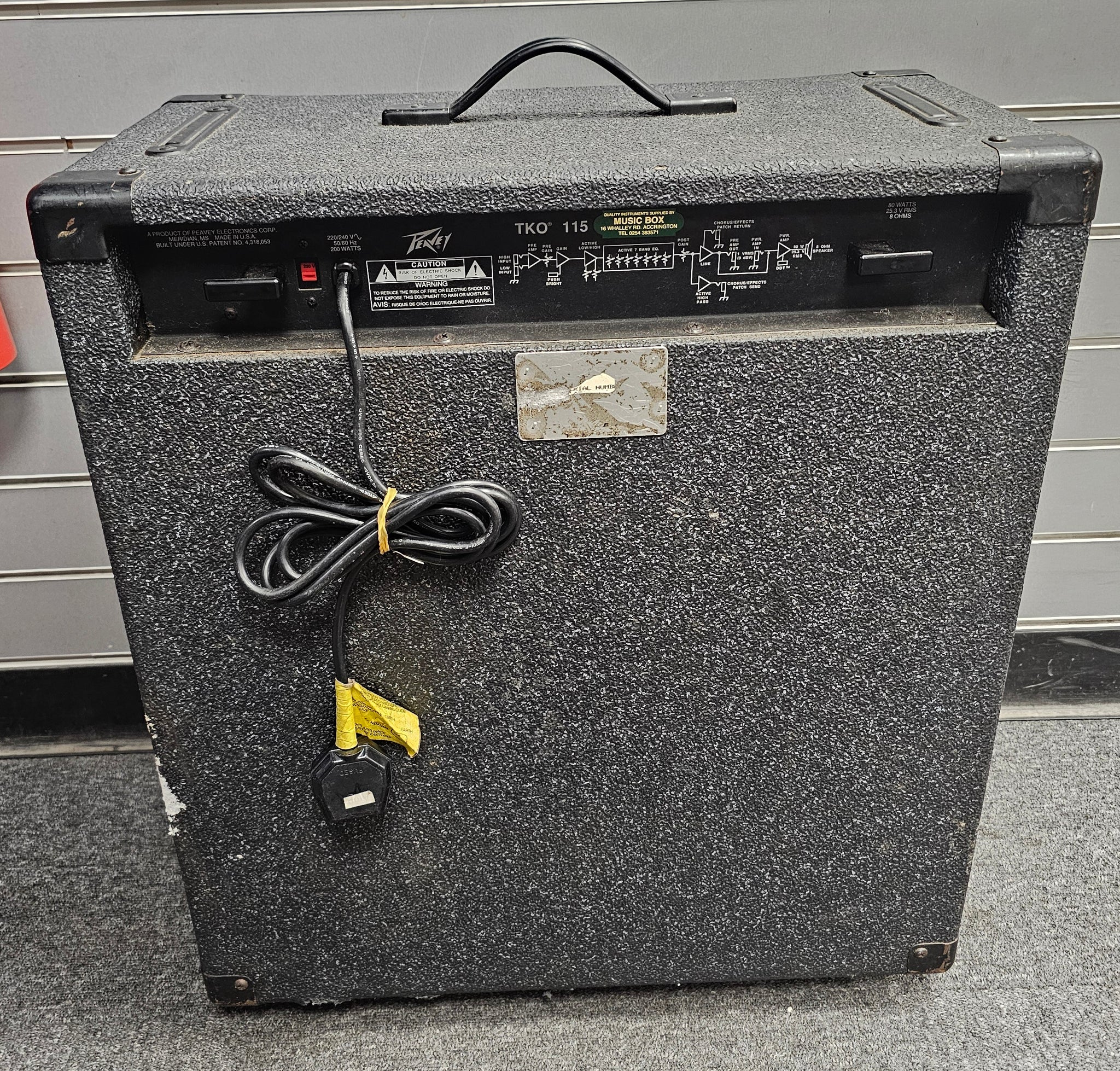 Peavey TKO 115 bass amplifier **Collection Only**