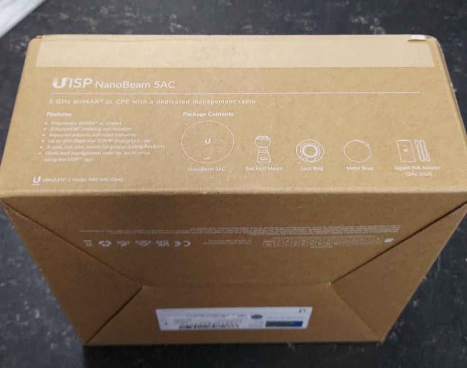 NanoBeam 5AC WiFi distributor **SEALED IN THE BOX**