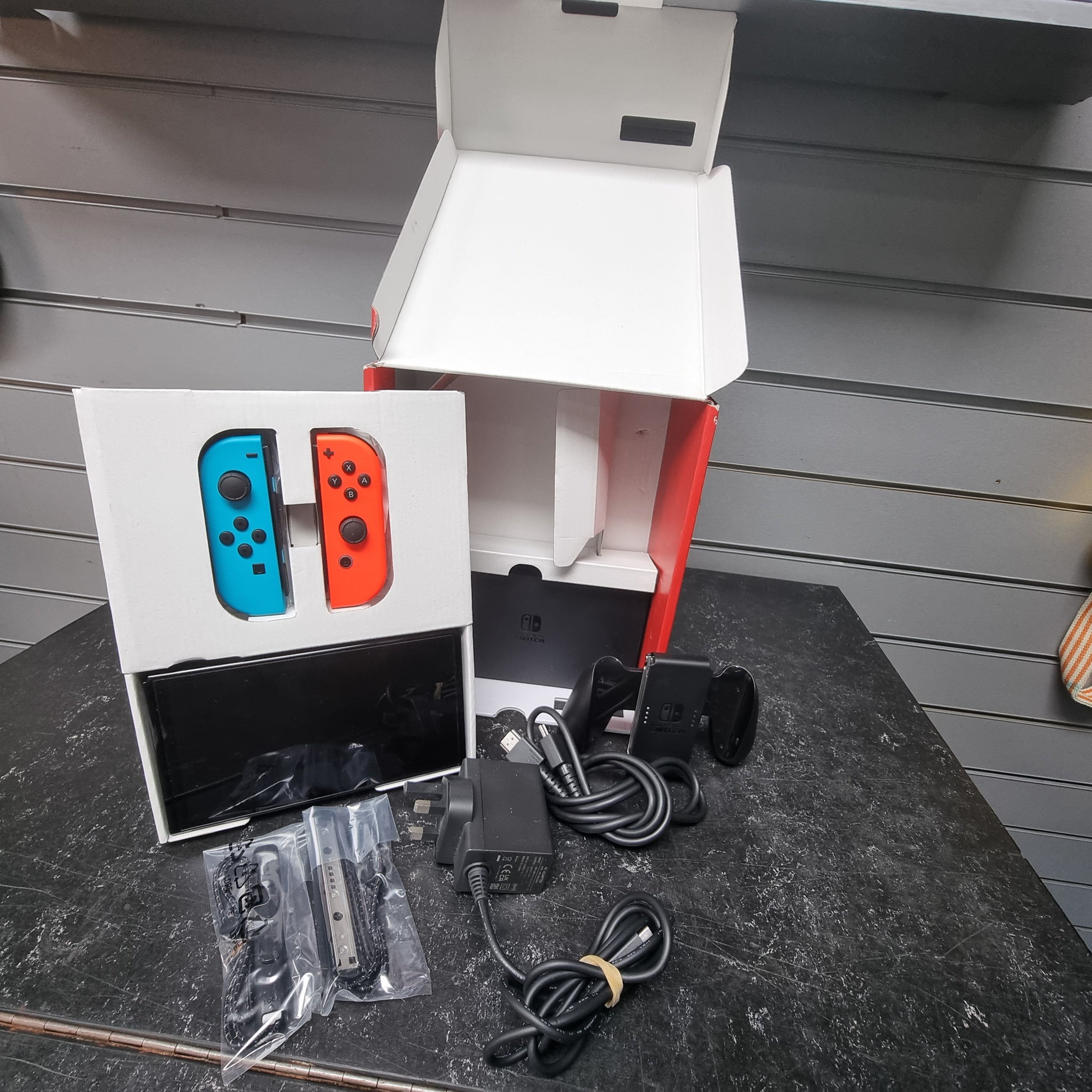 Nintendo Switch OLED (Neon) Boxed, Complete