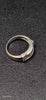 9ct White Gold Ring With CZ Stones - 6.82 Grams - Size N