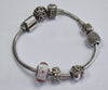 PANDORA SILVER SNAKE BRACELET WITH 7 CHARMS 20CM