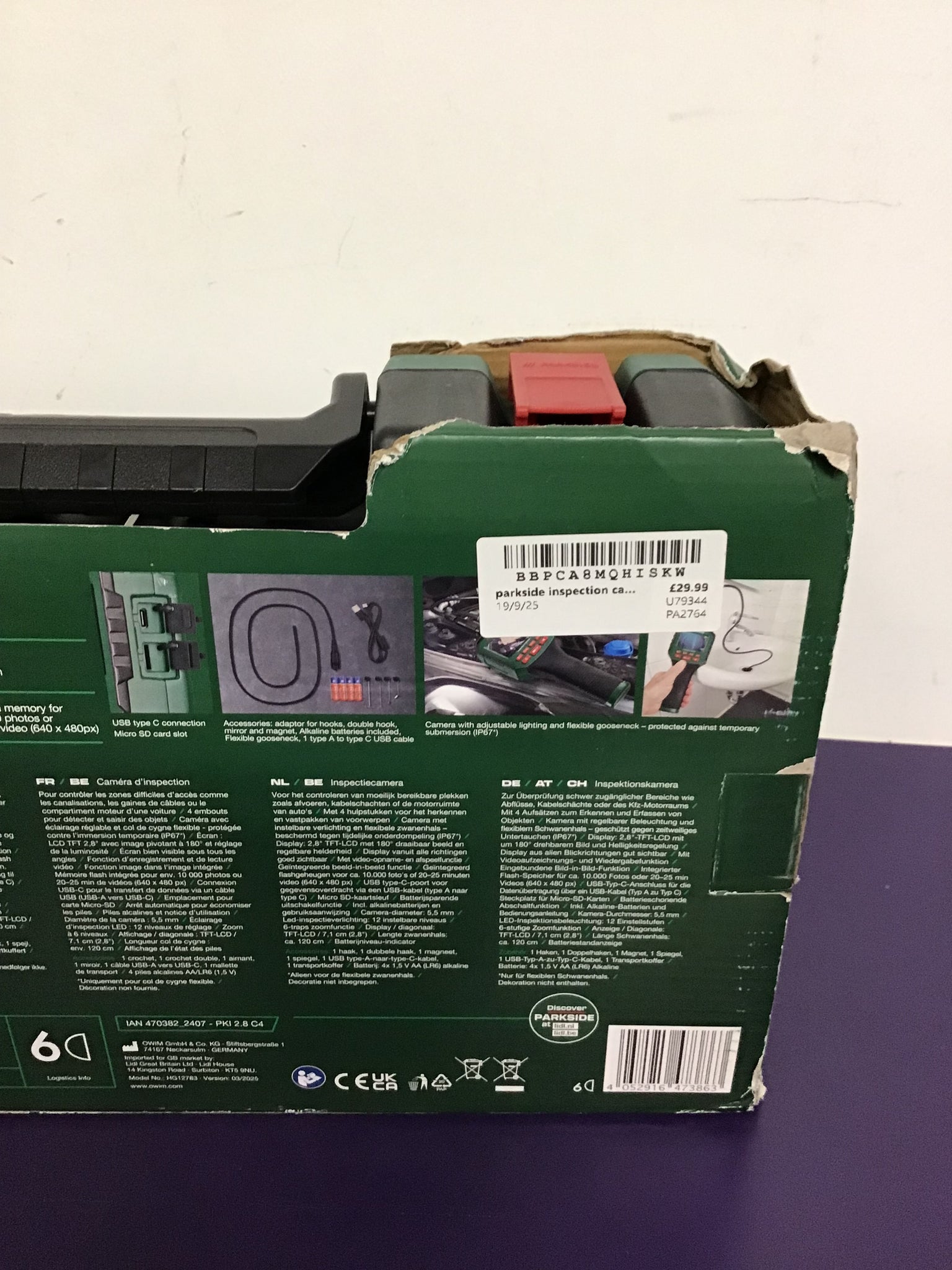 Parkside Inspection Camera PKI 2.8 C4