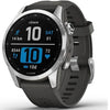 Garmin fenix 7S 42mm Multisport GPS Smartwatch Silver with Graphite Band