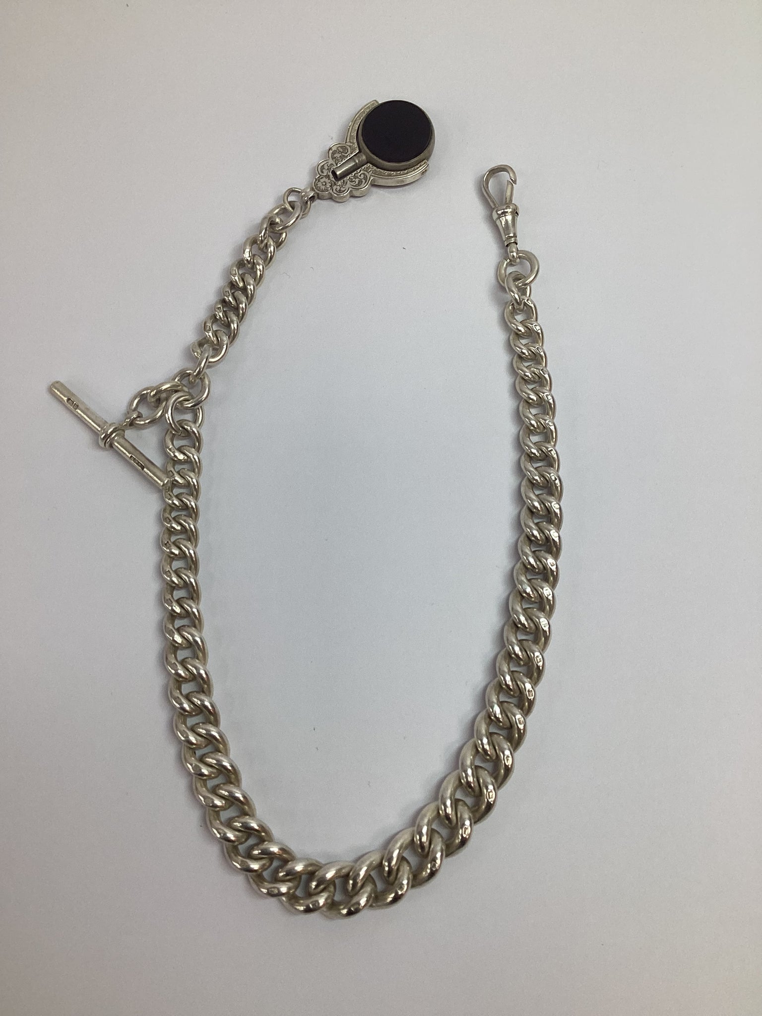 Silver Albert Chain 15-Inches