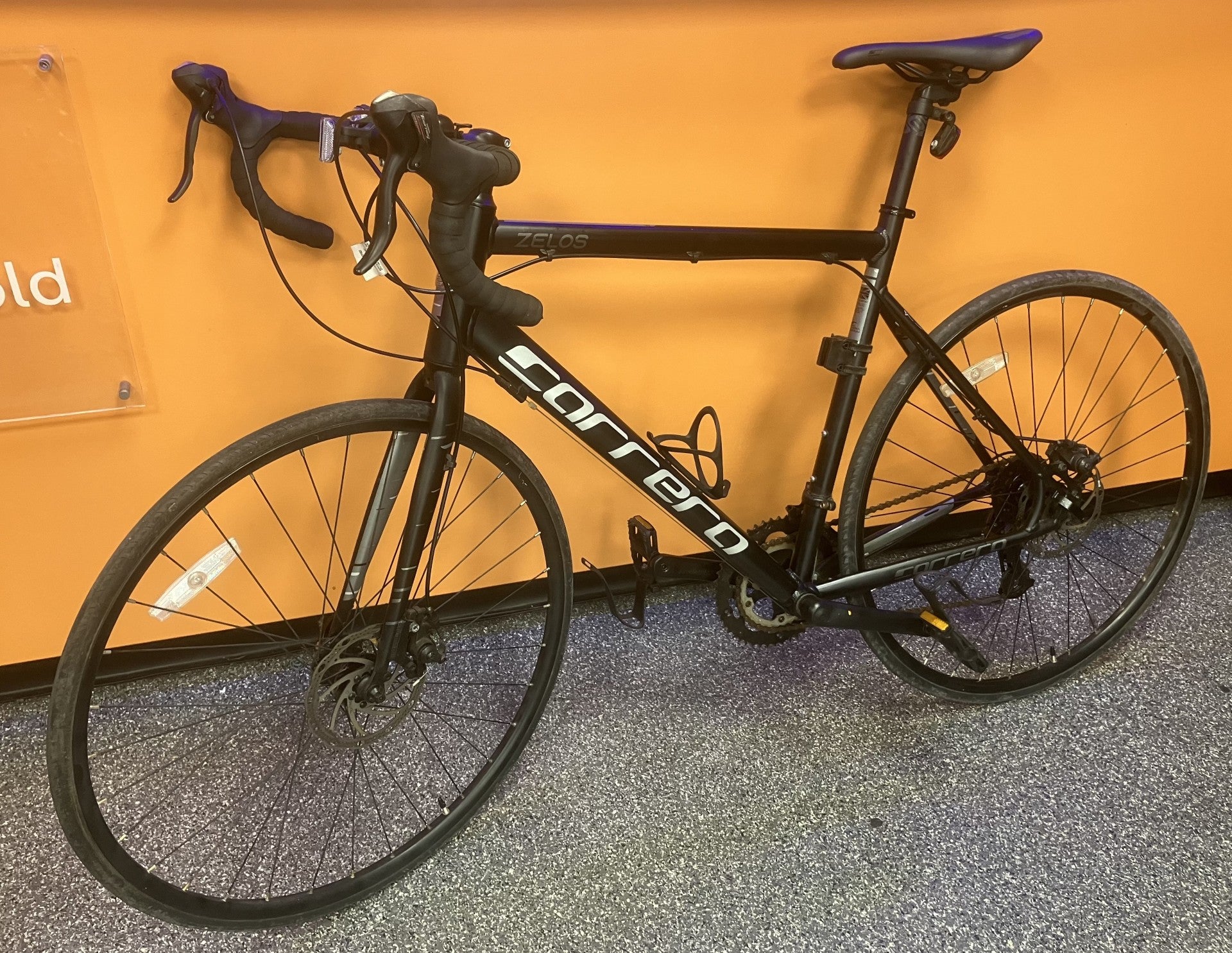** Collection Only ** Carrera Zelos Mens 14 Speed Road Bike Alloy Frame - Black ( 18 inch Frame )