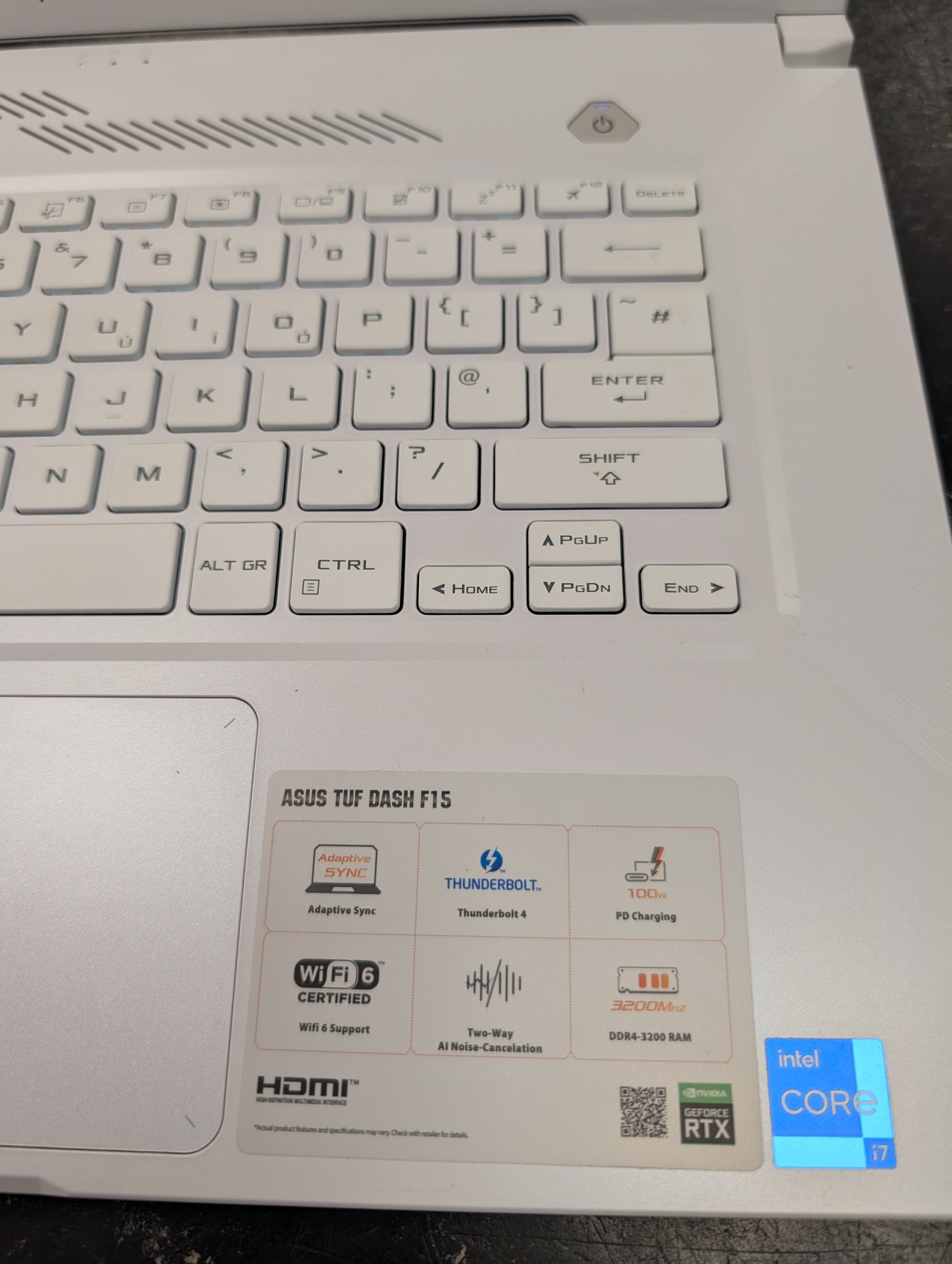 Asus Tuf Dash F15 16gb Ram I7 30/70ti