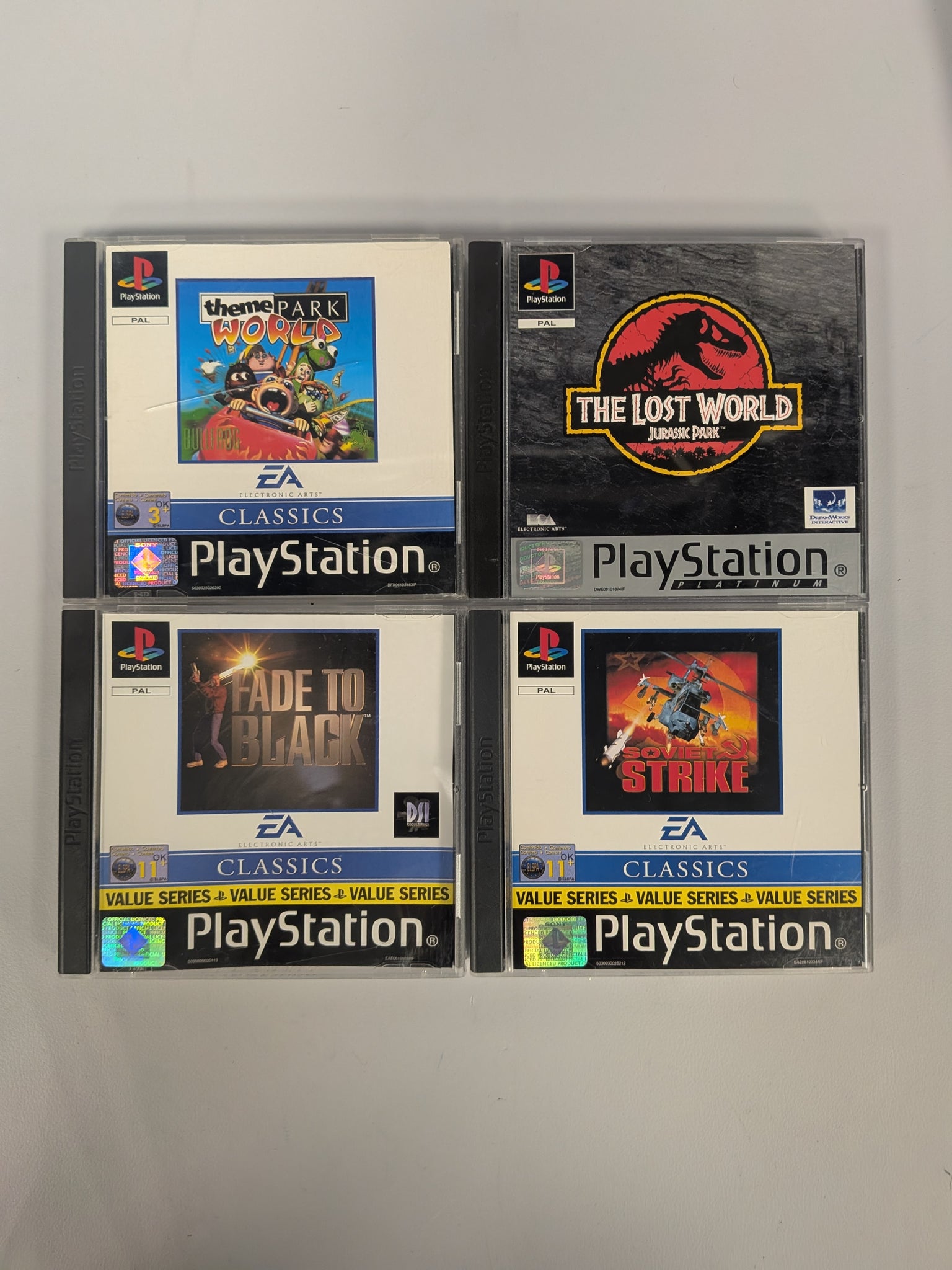 Sony PSone Console - White - 4 Game Package