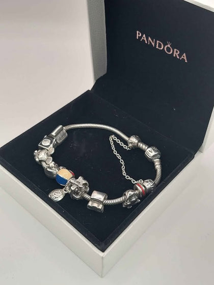 (925 ALE Hallmarked&Tested), Pandora Bracelet With 11 Charms