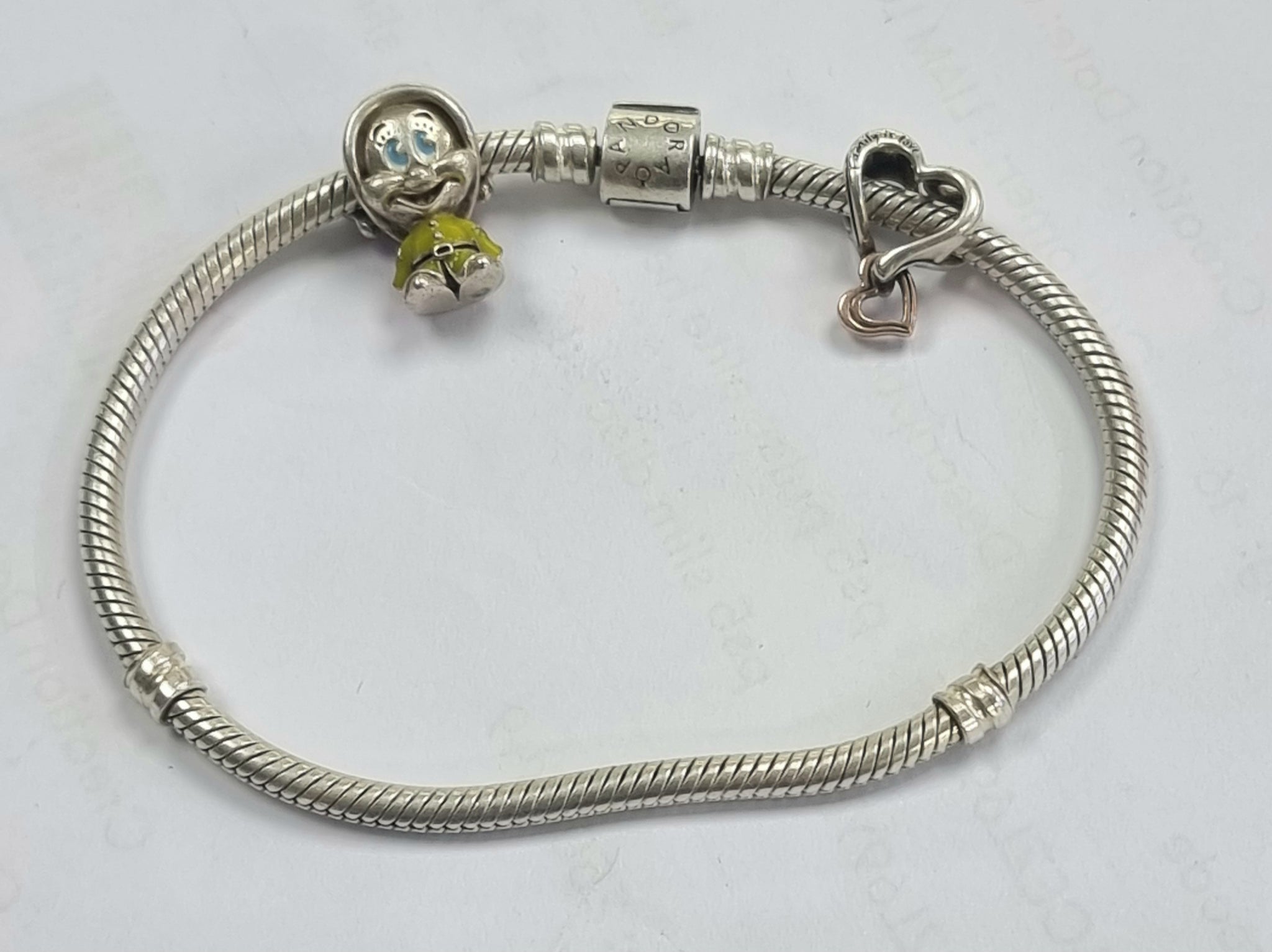 Pandora Bracelet and 2 charms