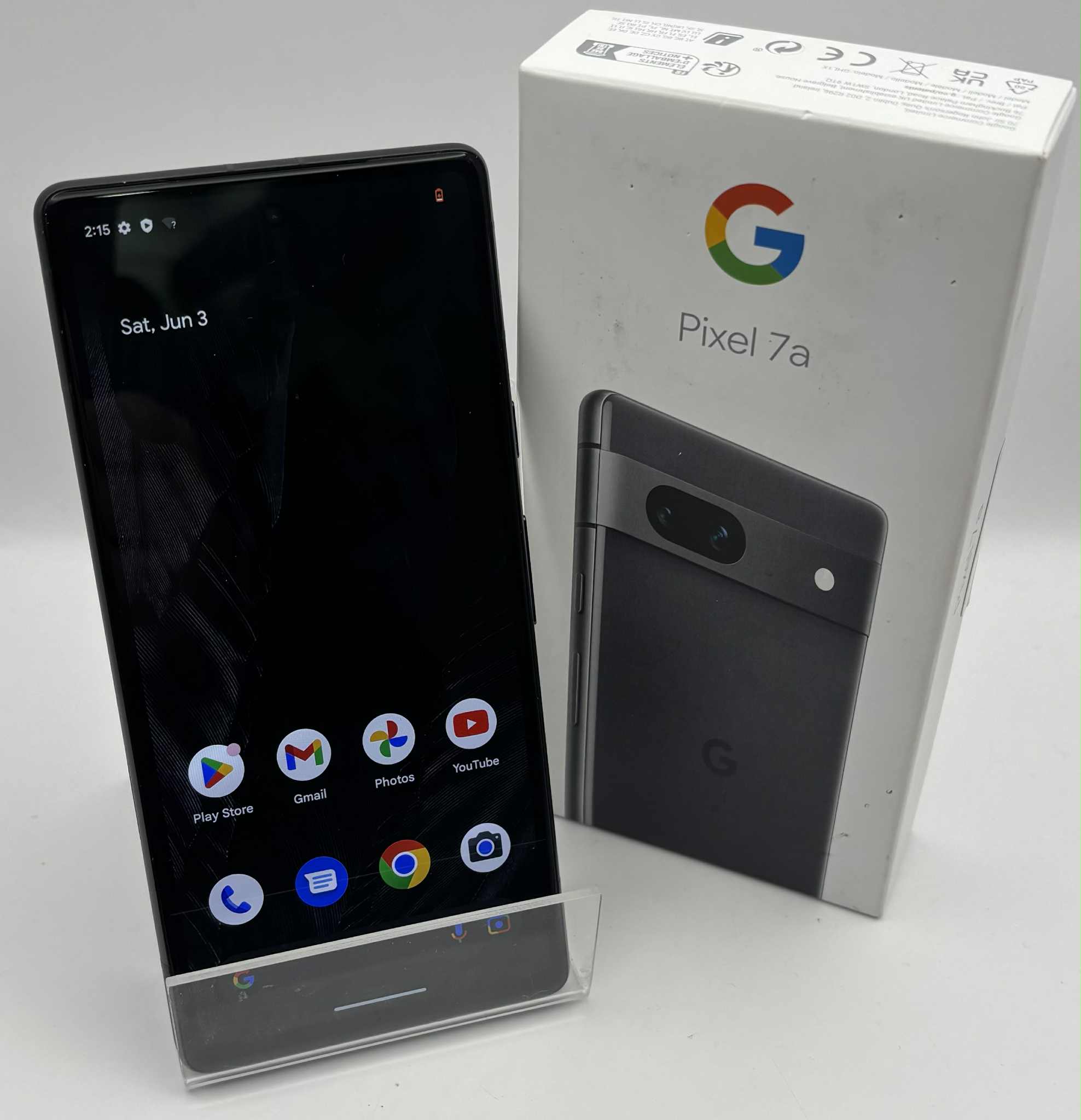 Google Pixel 7A 128GB Charcoal, Unlocked and boxed