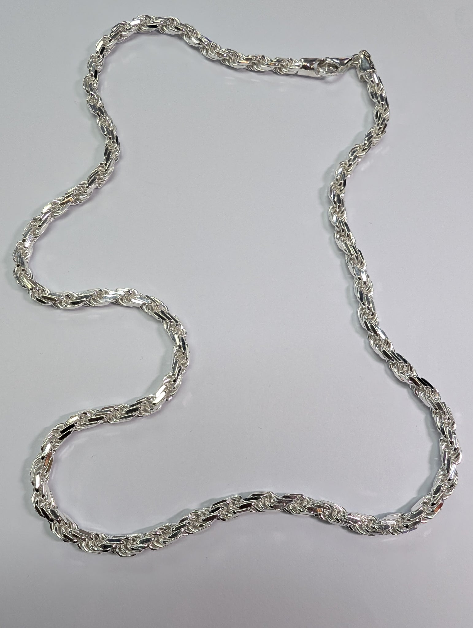 Brand New Silver Byzantine Chain 22"