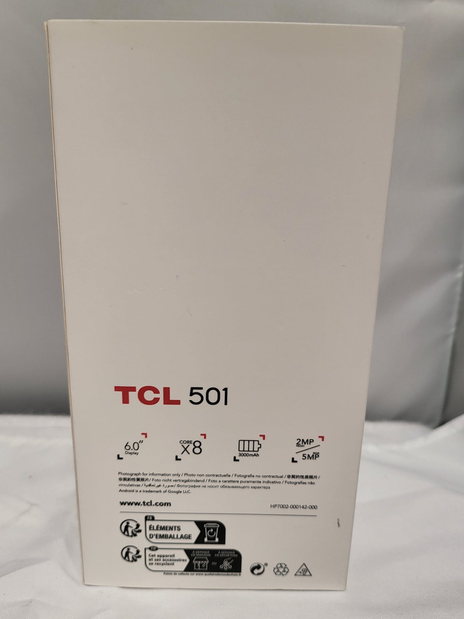 TCL 501 Prime Black - 32GB - Dual Sim Mobile Phone - Unlocked