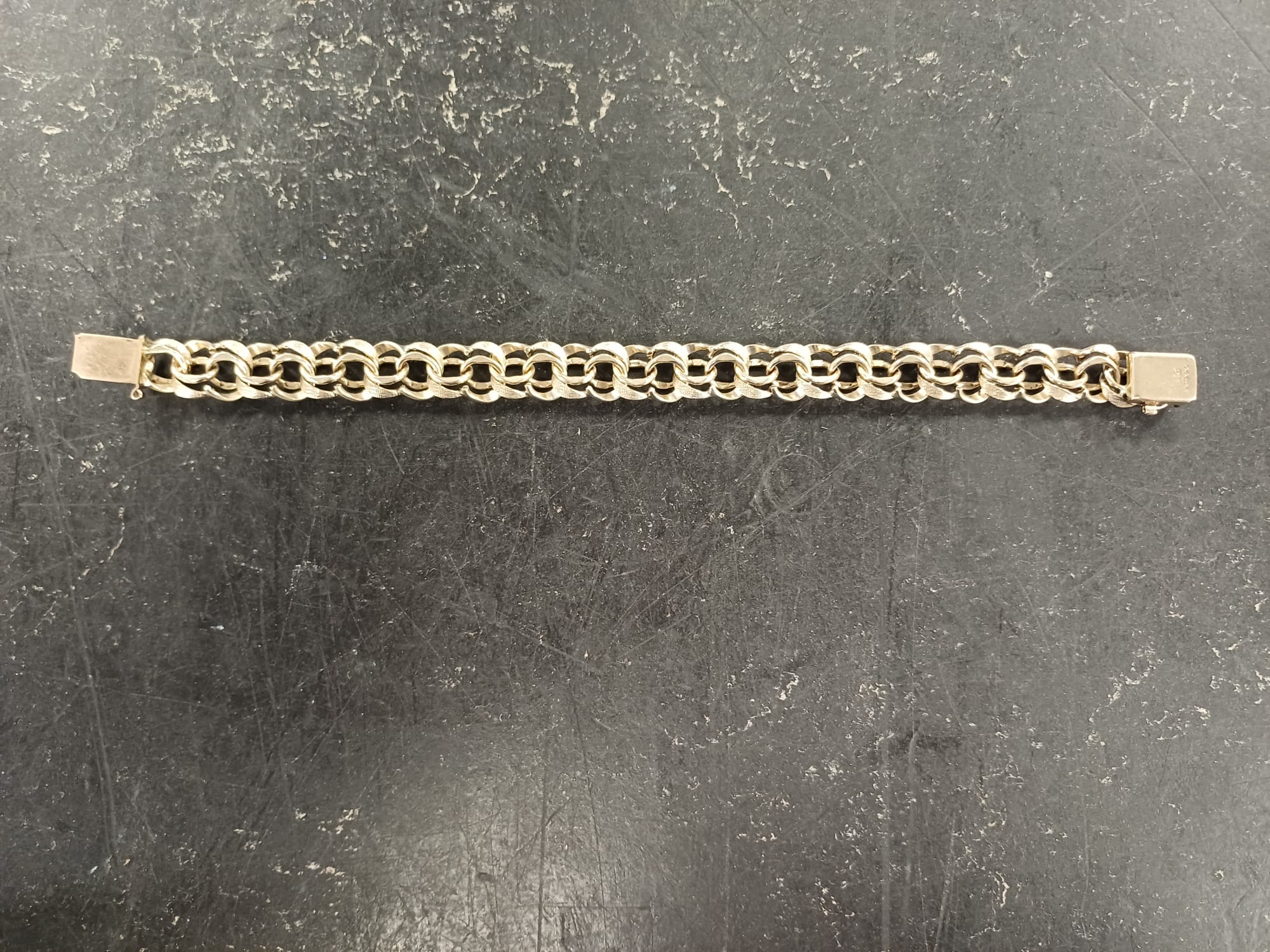 9ct Double Rolo Bracelet 26.44g