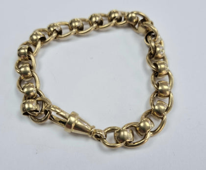 9ct Gold Ladies Roll Bracelet