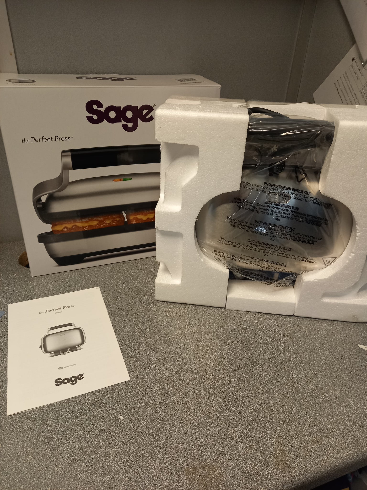 Sage SSG600BSS The Perfect Press Sandwich Maker