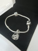 Pandora Bracelet with 2 Charms, with (18) Charm, 19.43G, 7.5" Length