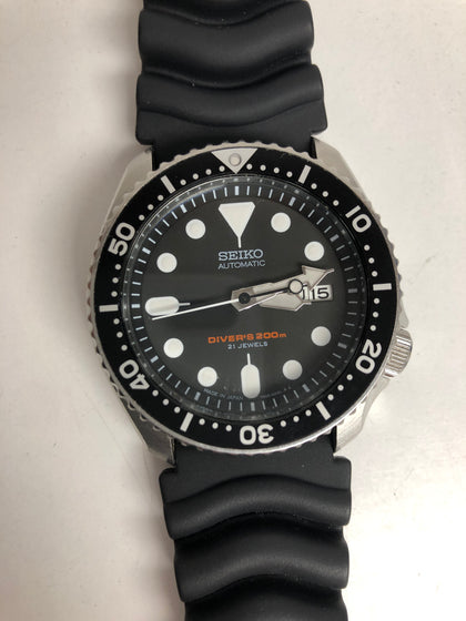 Seiko divers watch SKX007J1 rubber bubble strap