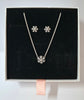 Pandora Sparkling Snowflake Pendant Necklace and Earring Set