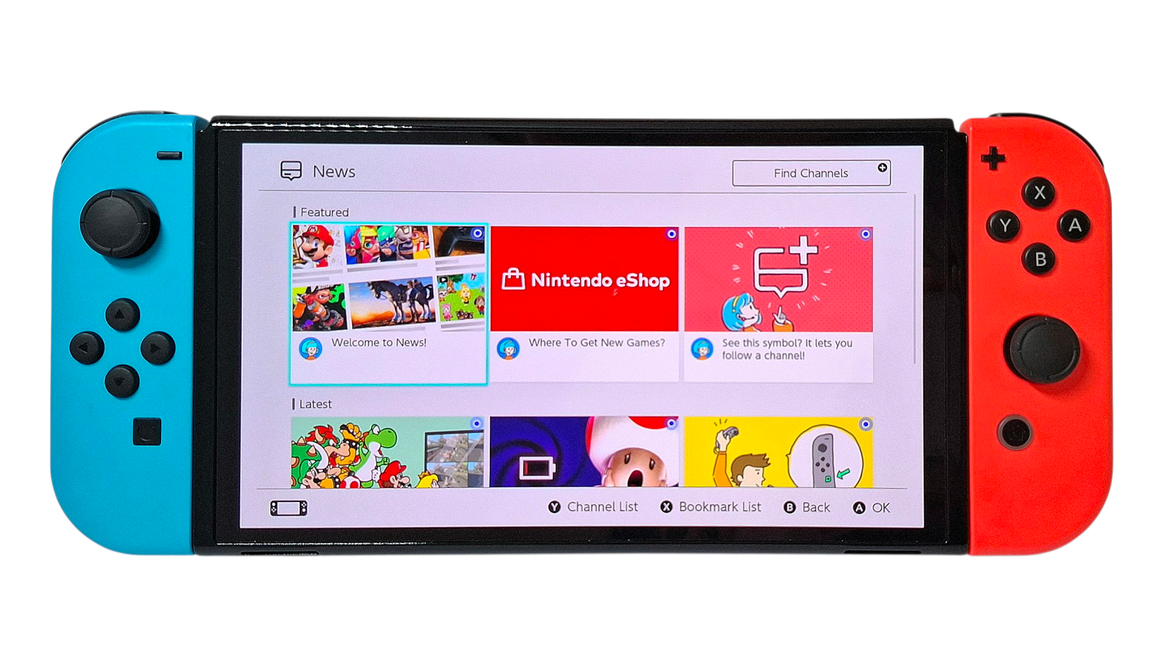 Nintendo Switch OLED - Neon Blue/Neon Red