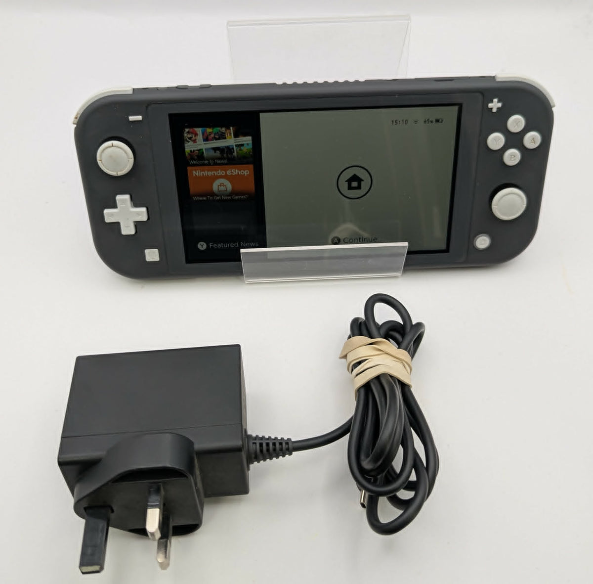 Nintendo Switch Lite Console, 32GB Grey, Unboxed, With Charger