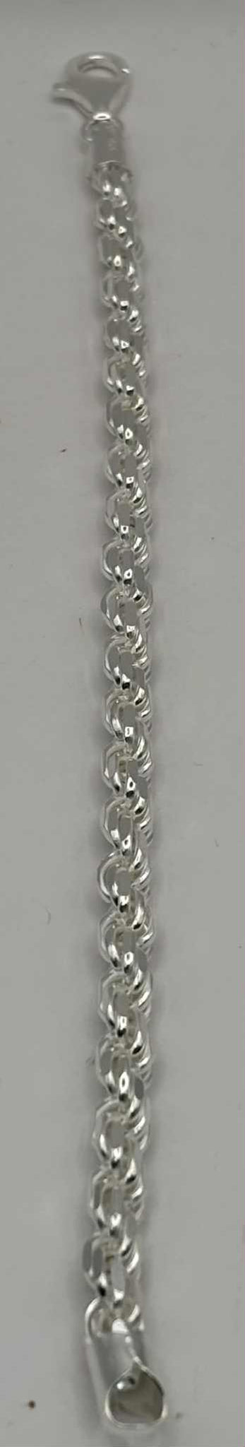 925 SILVER HALLMARKED, BRACLET W/ LOBSTER LOCK, 8", 22.3G, BOXED, *BRAND NEW*