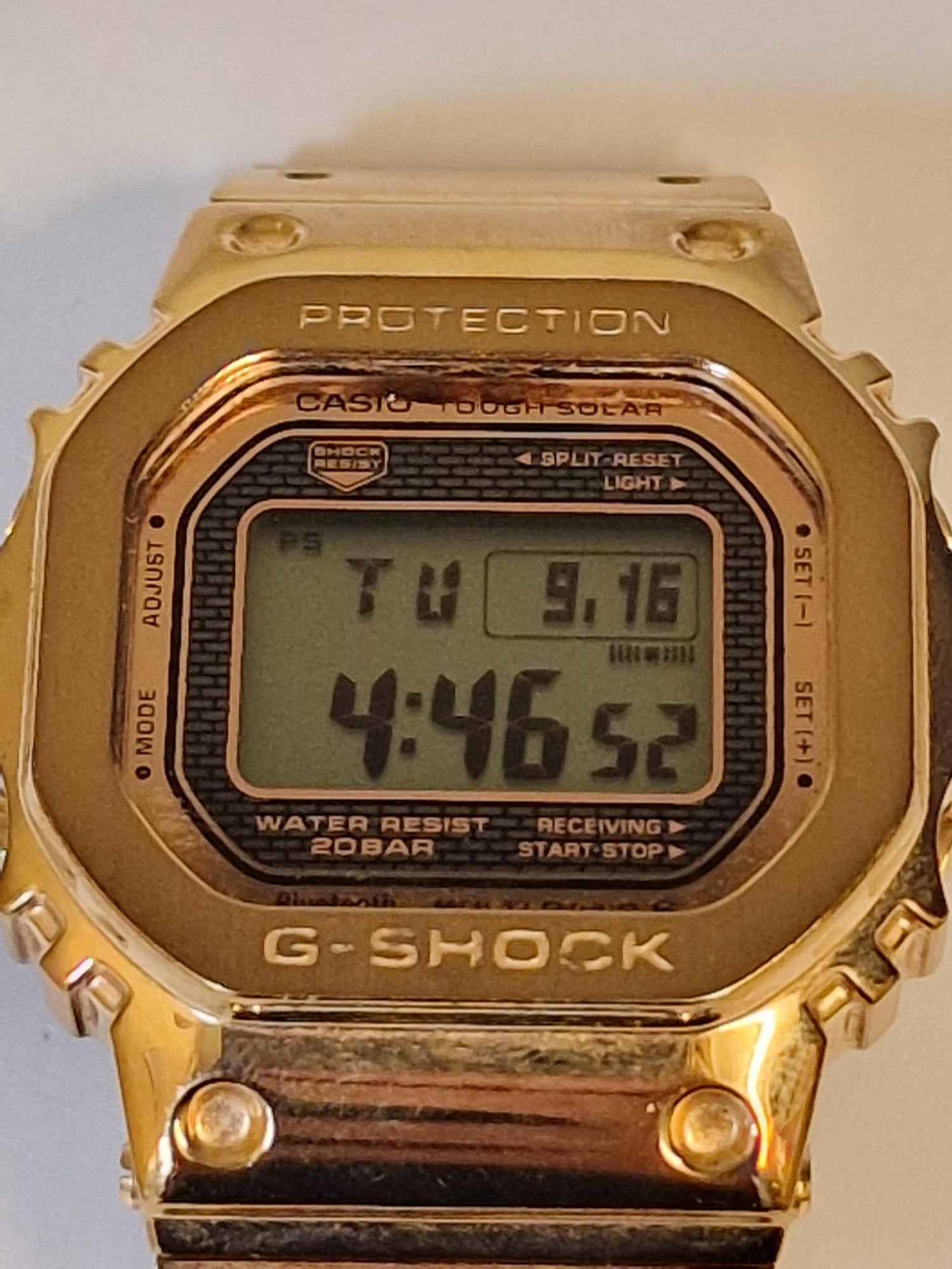 G-Shock Men's GMWB5000GD-9, Gold/Black.