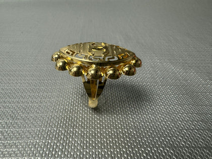 14ct Gold Chanel Shield Ring.