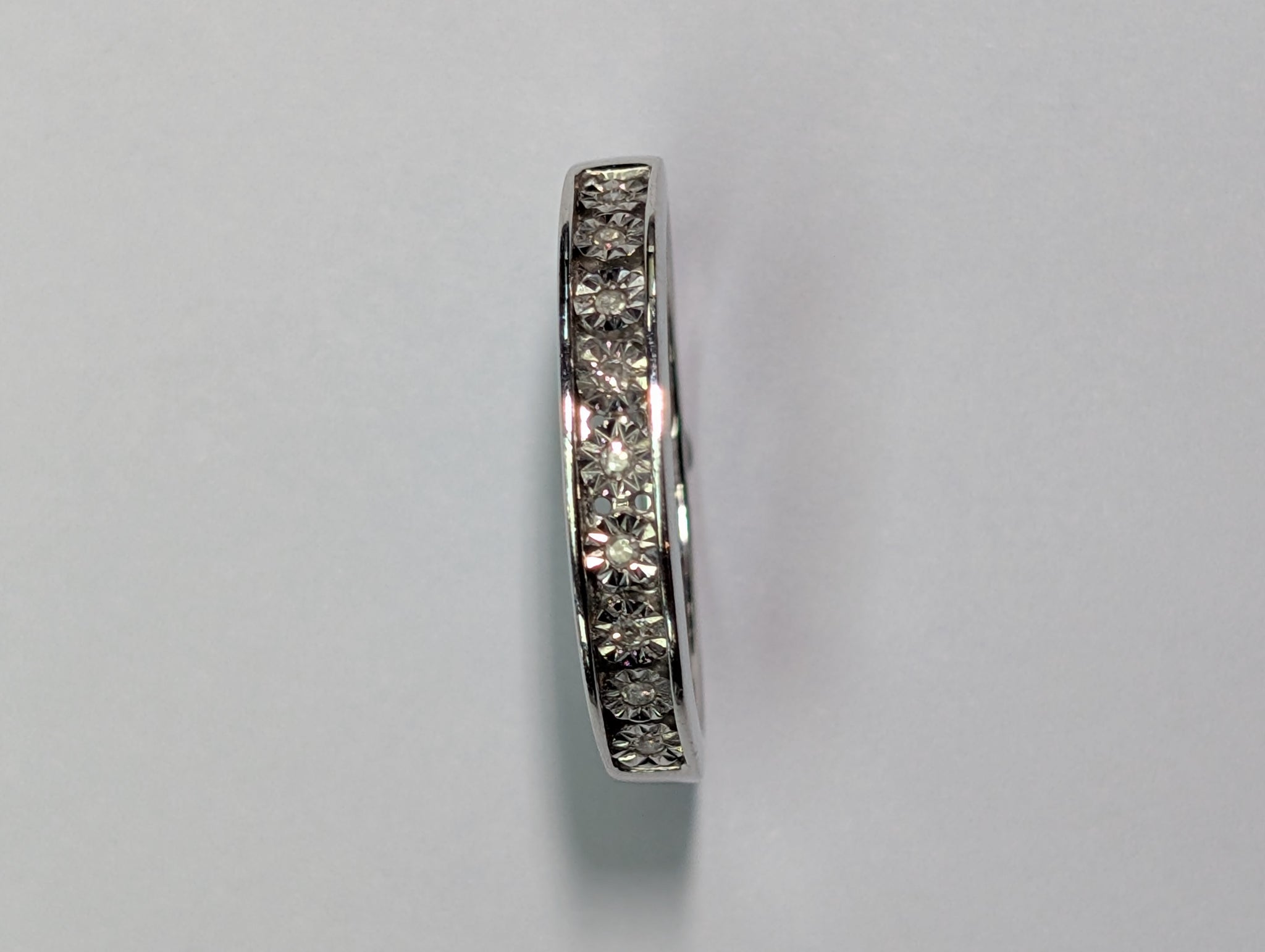 9Ct White Gold Diamond Ring