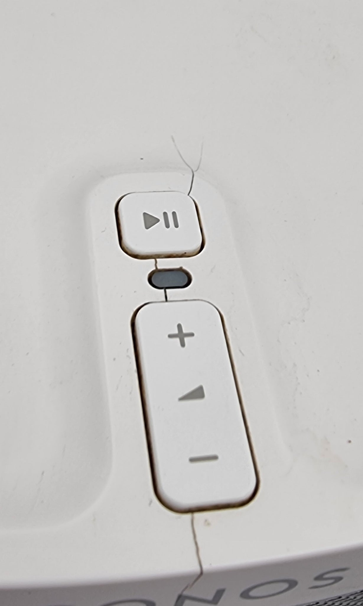 Sonos Play 1 white Wireless Speaker unboxed (cracked on top panel)