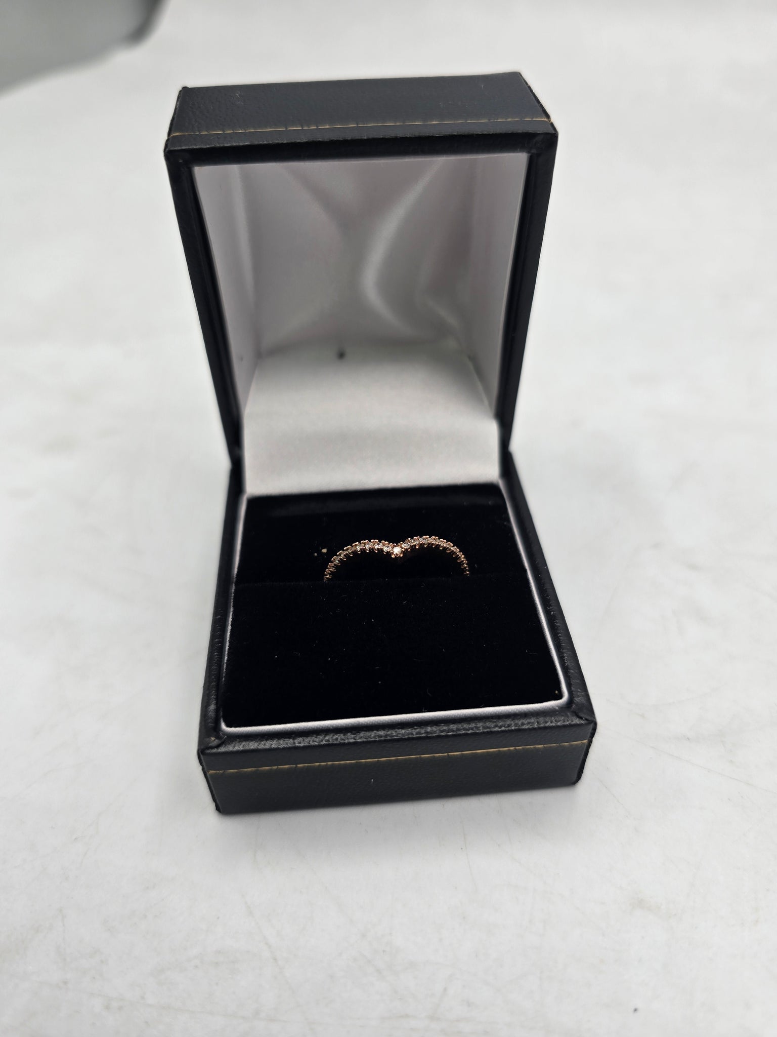 pandora rose wishbone ring