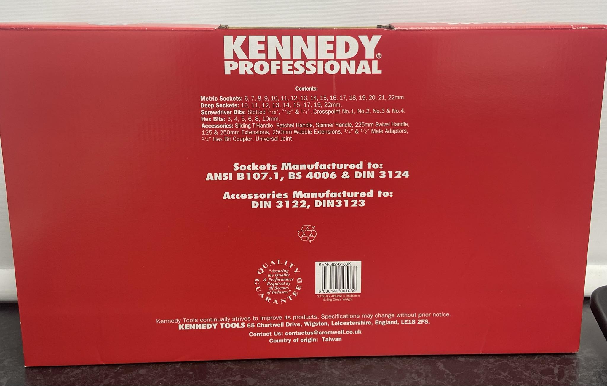 Kennedy Professional Metric Socket Kit Model SSD50M