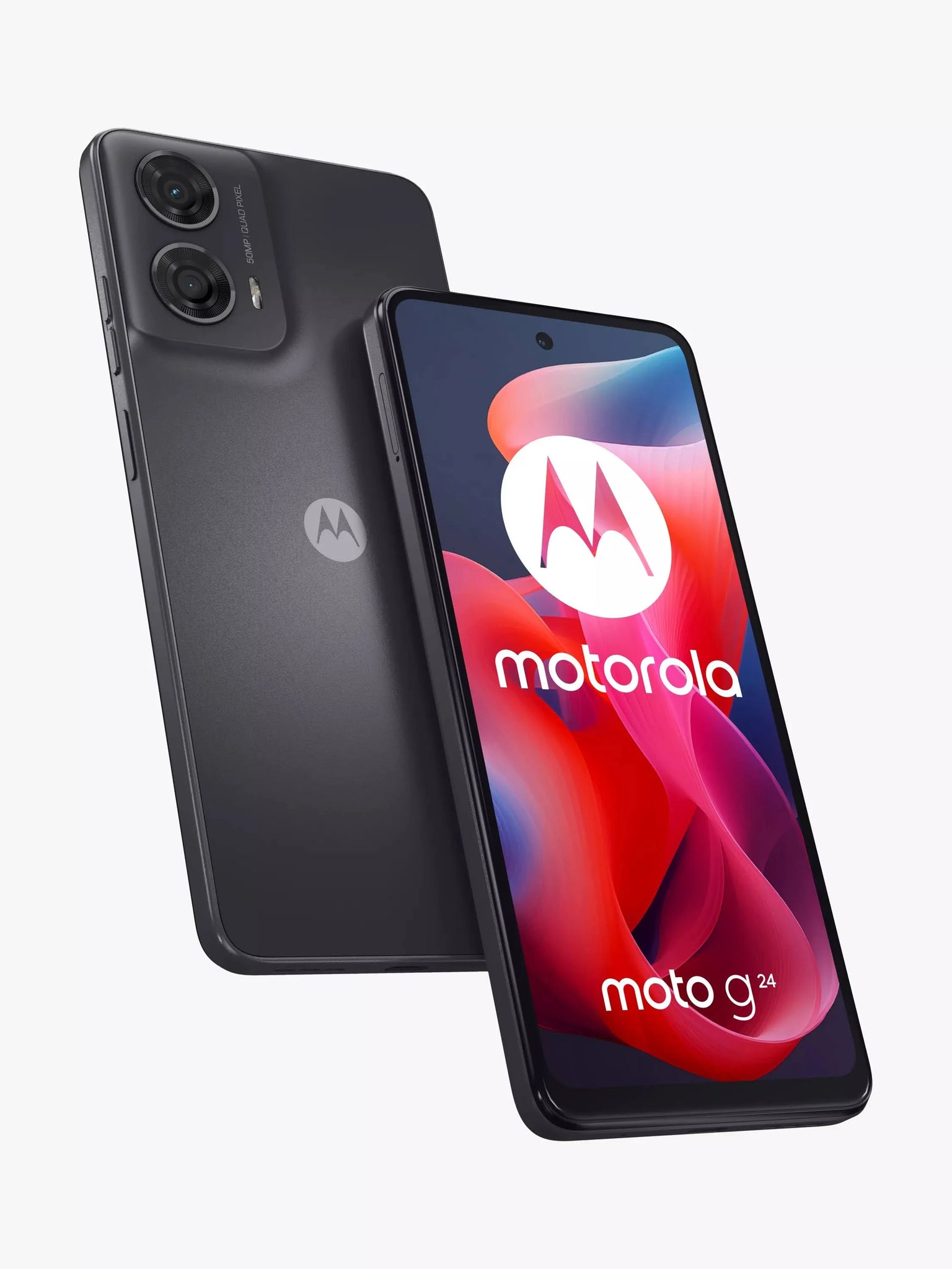 Motorola Moto G24 - 128 GB, Matt Charcoal open
