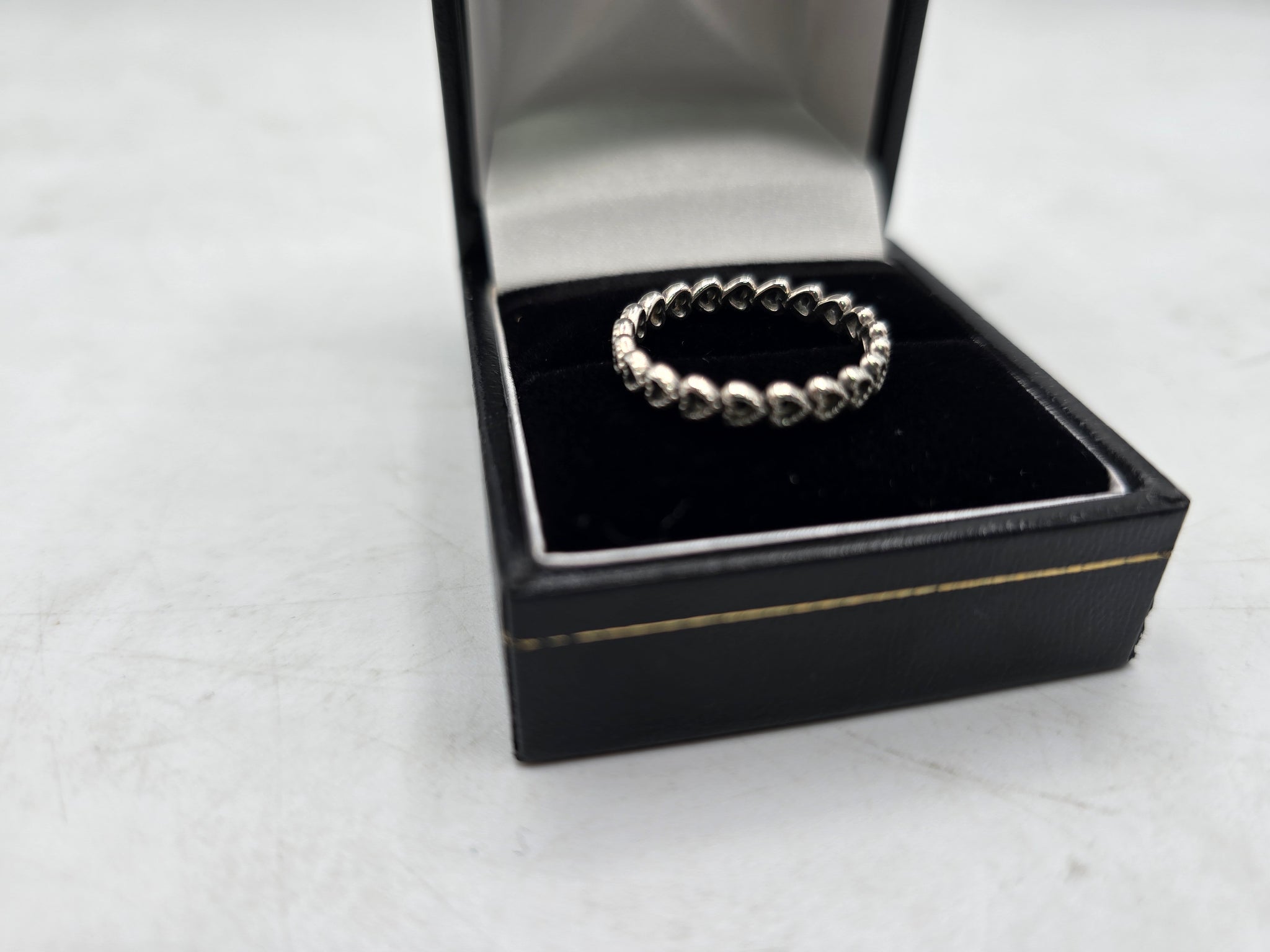 pandora band of hearts ring size n