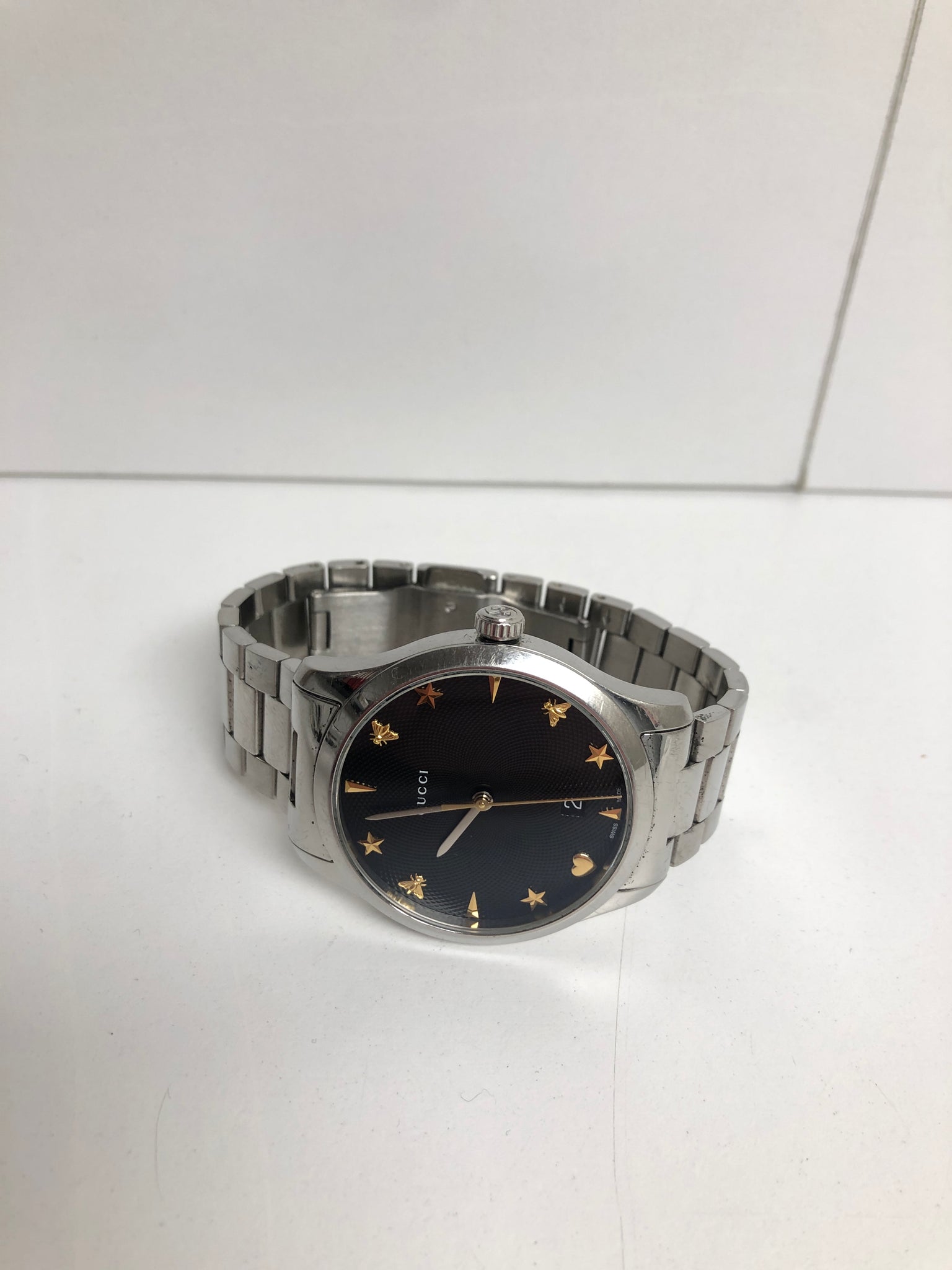 Gucci G-Timeless YA1264029A Steel Black 38mm