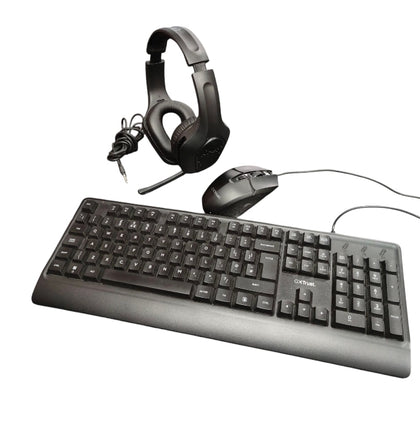GX Trust Wired Keyboard, Mouse and Gaming Headset Bundle**Unboxed** COLLECTION ONLY