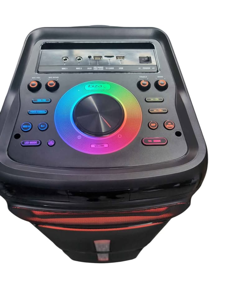 Ibiza Sound Stupdj 1400 10" Karaoke Party Box Bluetooth Speaker (FM,BT,TWS,USB) **BRAND NEW**
