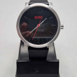 HUGO BOSS CLASSIC WATCH HU.380.1.14.3361 STAINLESS STEEL LEATHER QUARTZ GENUINE