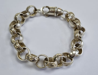 Silver Belcher bracelet 9