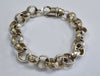 Silver Belcher bracelet 9"