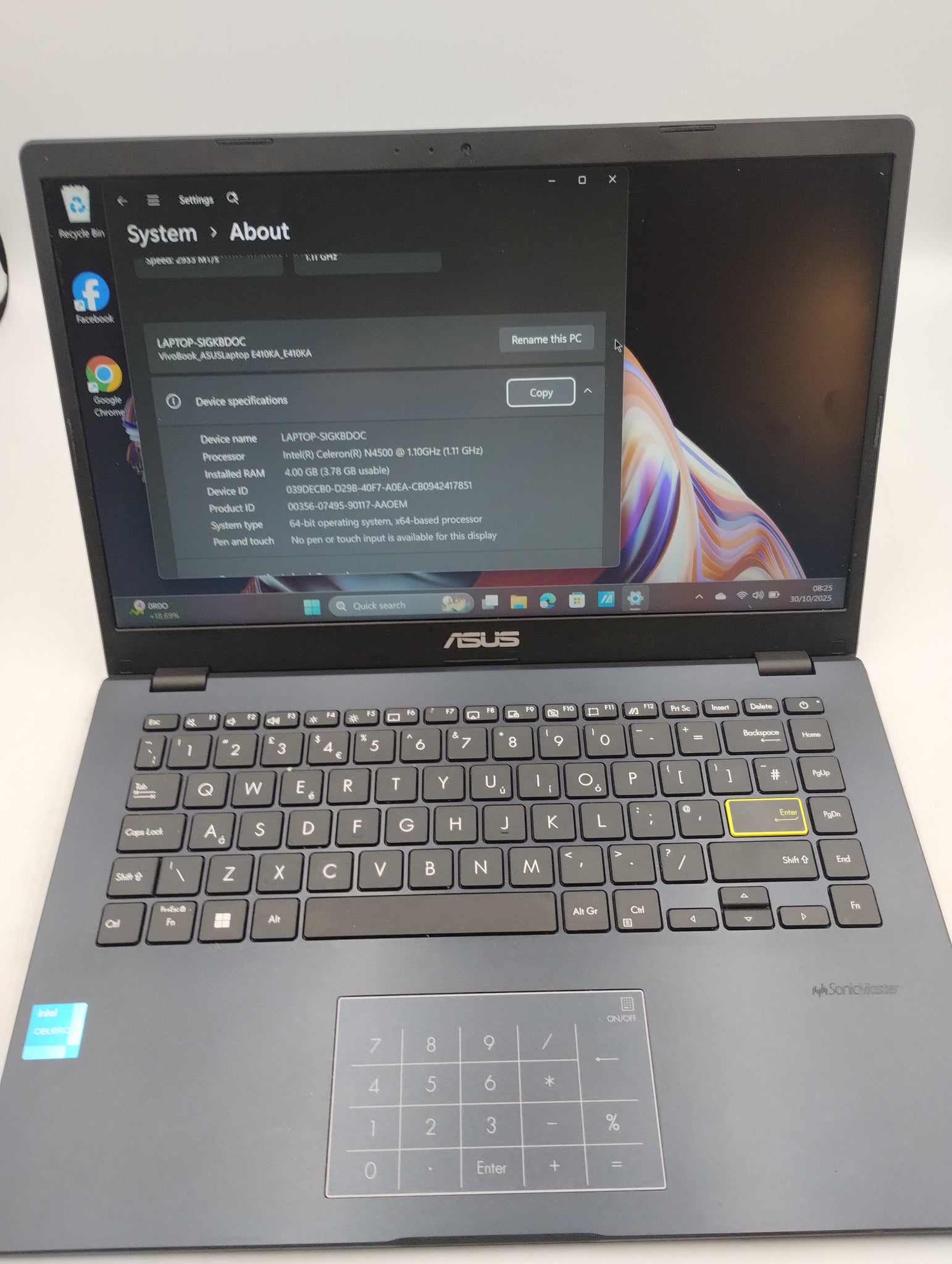 ASUS E410 14in 4GB 128GB Laptop