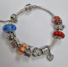 Pandora Snake Bracelet 19cm with 12 charms