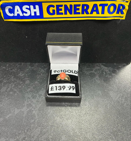 9ct Gold Ring (Size N), 3.89g