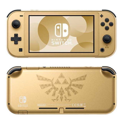 Nintendo Switch Lite  - Gold Hyrule Edition with Zelda Links Awakening Game & Accesories set