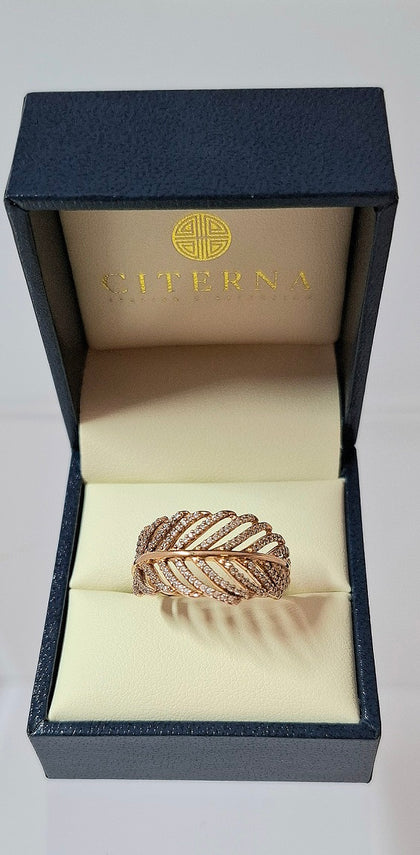Pandora Light as a Feather Ring Size R