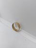 9CT Yellow Gold Plain Band Ring With Design on Edges - Size T - 2.35 Grams