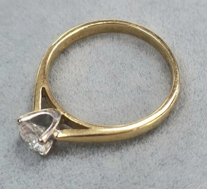 18ct Gold Diamond Forever Ring Size