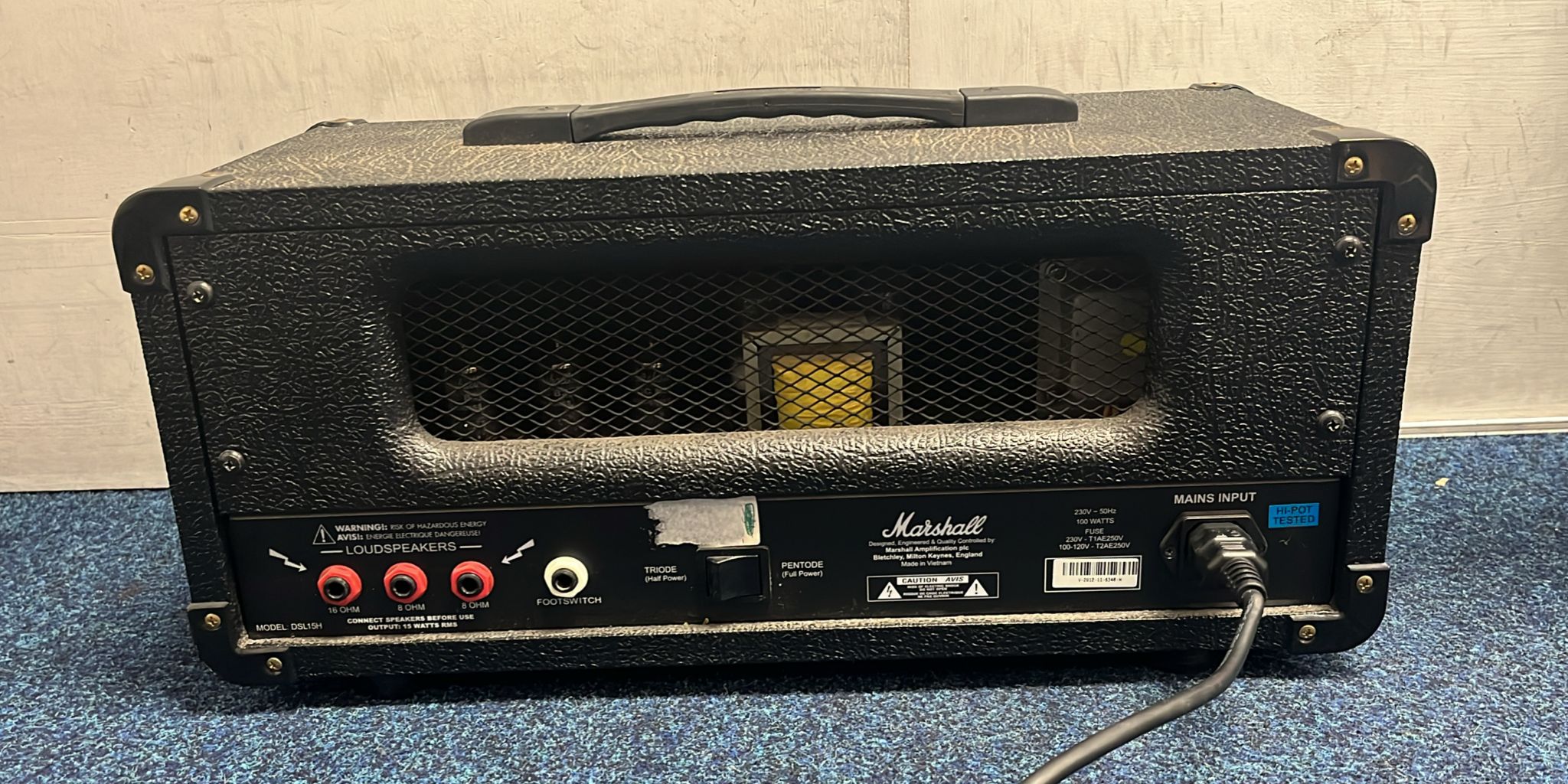 Marshall DSL15H 100W All Tube Amplifier Head **COLLECTION ONLY**