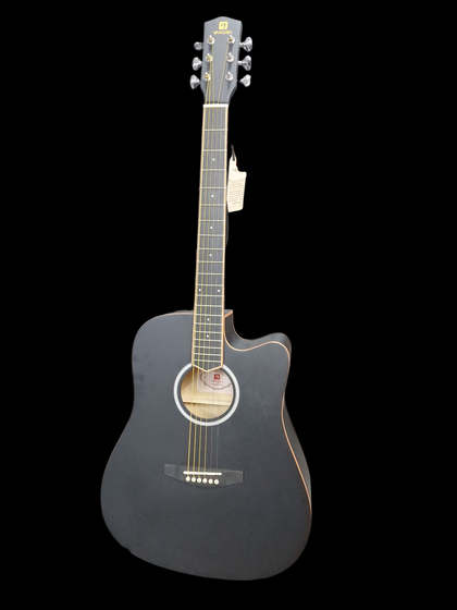 *NEW* Vangoa acoustic Guitar Beginner Set Adult Full Size Cutaway Folk Guitar Starter Kit 41 inches with Gig Bag, Picks, Strings, Capo, Tuner, Strap,