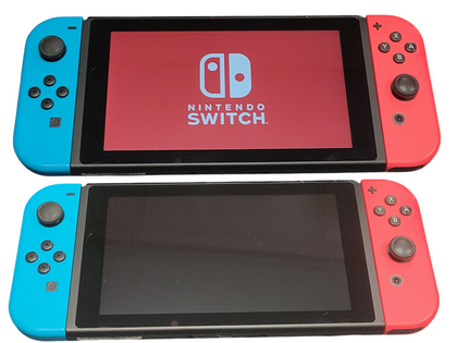 Nintendo Switch Neon Bundle with Case **Unboxed**
