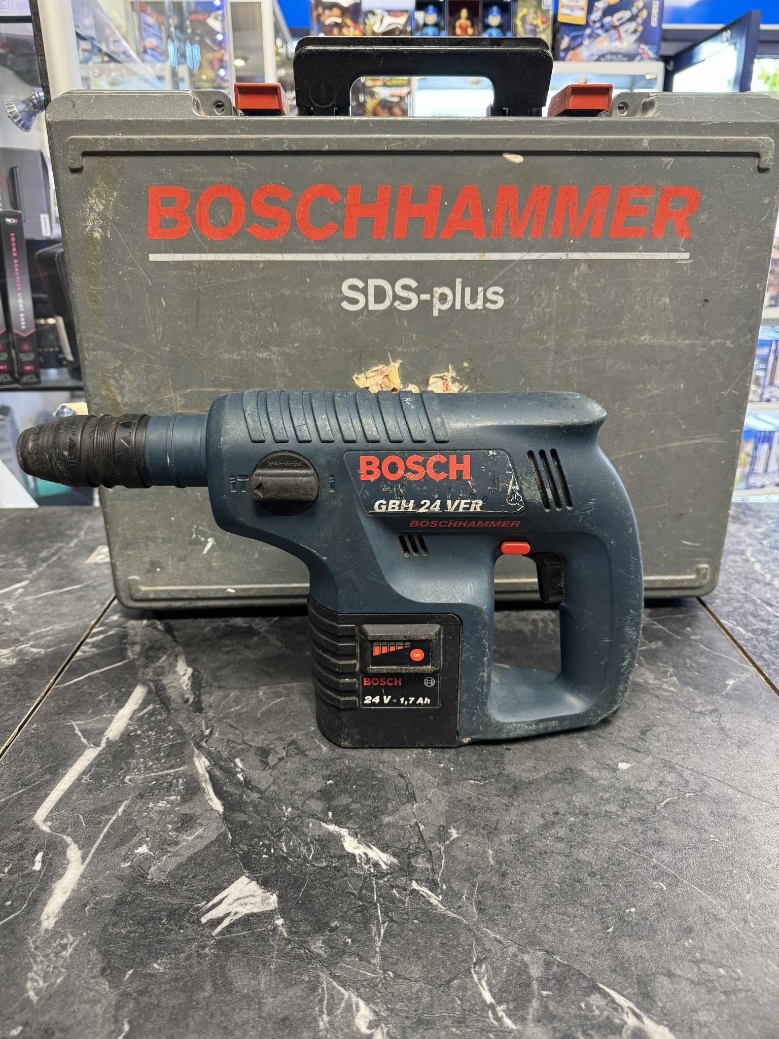 Bosch Gbh 24 Vre Sds Hammer Drill 24v With 3,0ah Battery And Charger